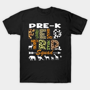 Pre-K Zoo Field Trip Squad Teacher Student Matching T-Shirt